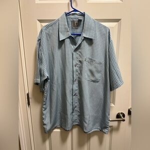 Mens Vintage Pineapple Connection Short Sleeve Button Down Shirt